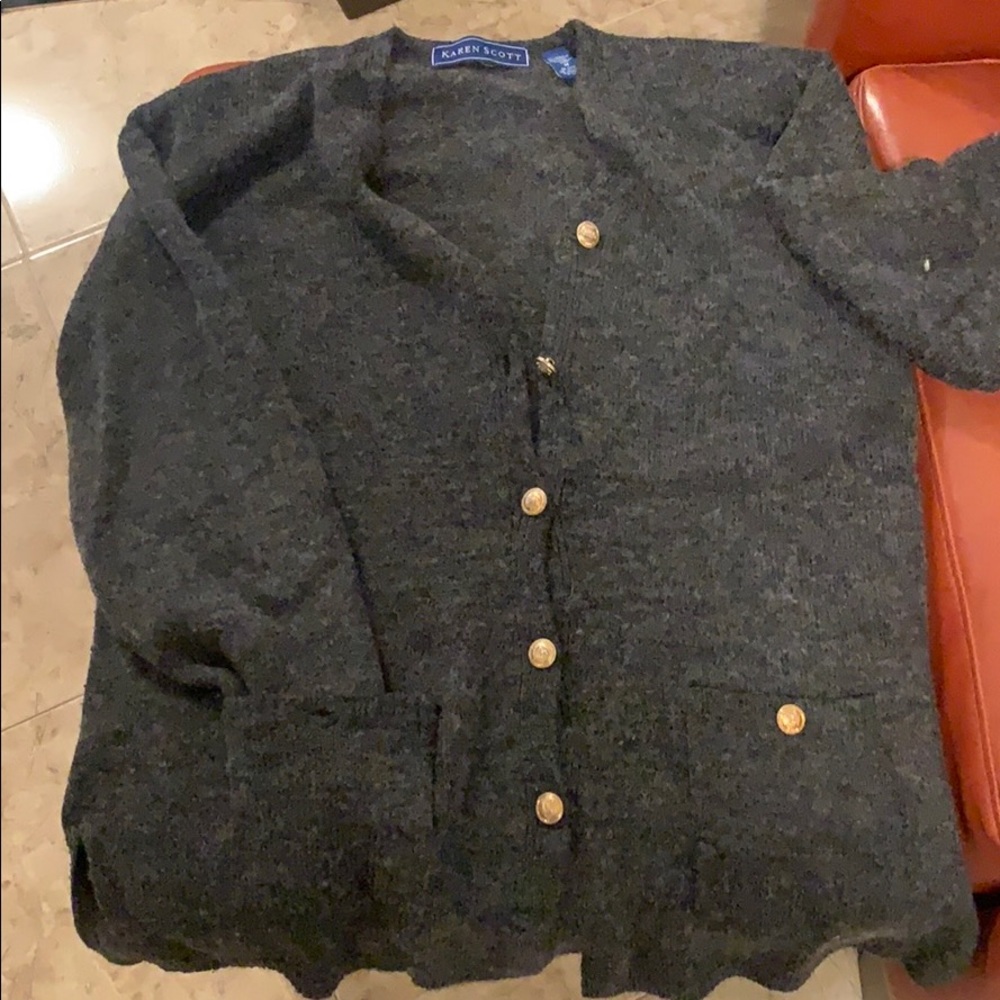 Button up sweater